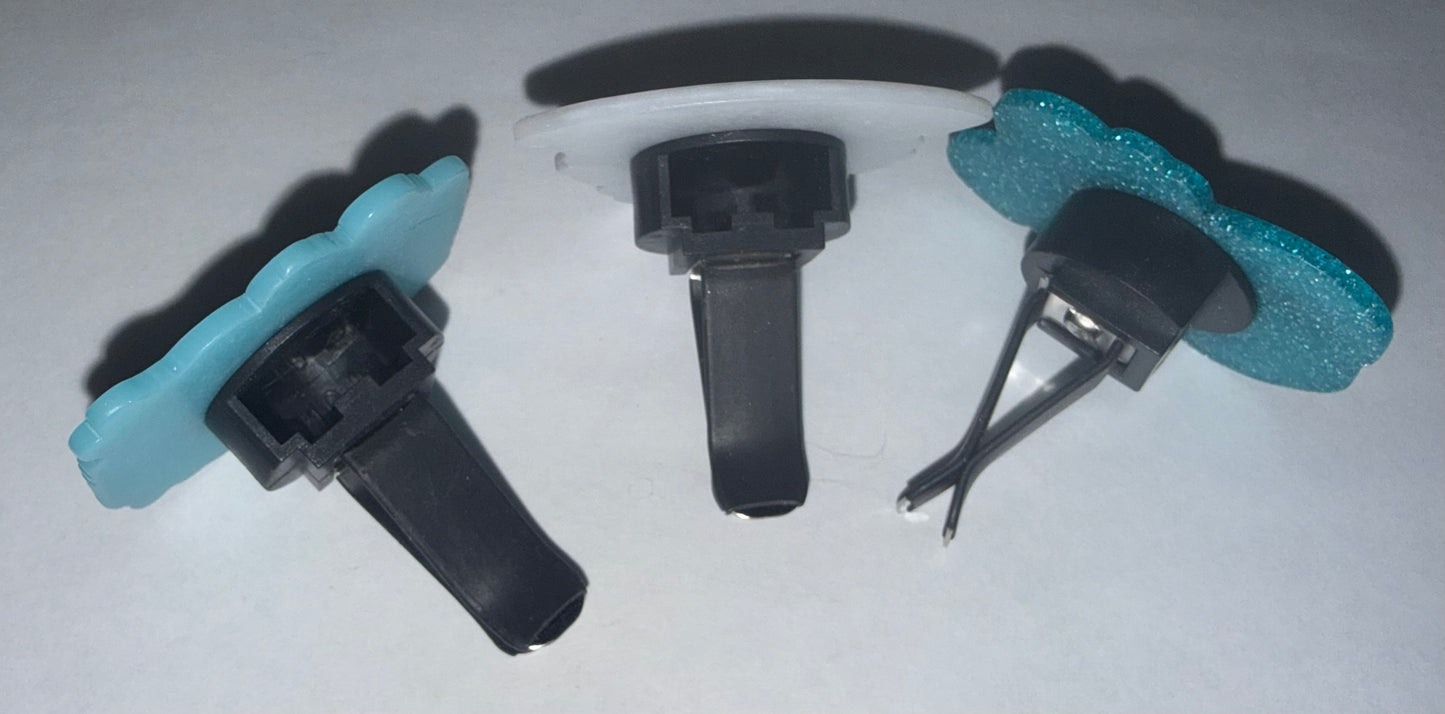 Acrylic Flatback Vent Clip