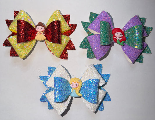 Big Bow Hair Clip/Straw Topper